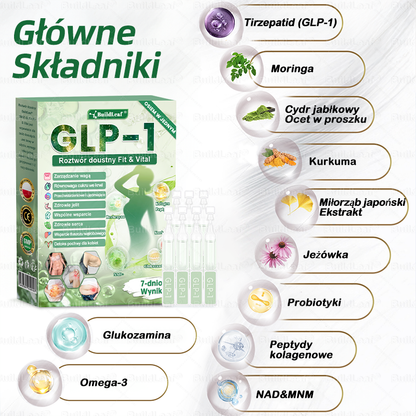 Oficjalny sklep Polska | ☘️BuildLeaf® GLP-1 8-w-1 Fit & Vital Rozwiązanie (Jednorazowe dziennie, widoczne zmiany w ciągu 7 dni) ✅ Otyłość, zdrowie sercowo-naczyniowe, cukrzyca, bezdech senny, zdrowie jelit, problemy ze stawami i inne.